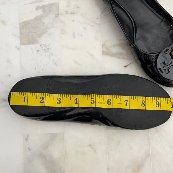 Tory Burch | Reva Black Patent Ballet Flats - Picture 7 of 7